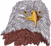 from Birds collection. Adorable decoration for denim clothes. Any formats available for instant download. #bird #head #Eagle #embroiderydesign