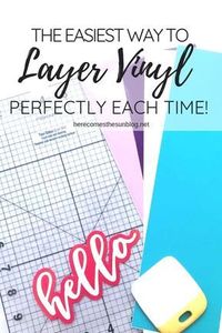 Crafting with vinyl? Learn how to layer vinyl designs perfectly each time!