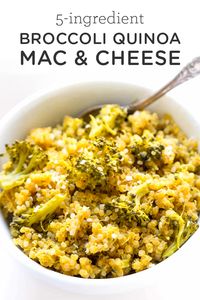 If you've been depriving yourself of mac and cheese because you think it's unhealthy or takes too much time to, this recipe is for you! #macandcheese #quinoa #broccoli #dinner