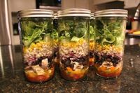 Cilantro Lime Chicken Mason Jar Salad