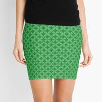 "Green Circles Modern Geometric Abstract 2023" Mini Skirt for Sale by SkillsDesigns | Redbubble