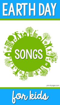 Earth Day Songs for Kids  The best Earth Day songs for kids! Your preschool, pre-k, or kindergarten kids will love these teacher approved songs for celebrating Earth Day!