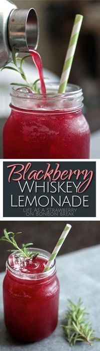 Blackberry Whiskey Lemonade is the perfect summer cocktail - it's easy to make, refreshing, and packed with summer flavor!