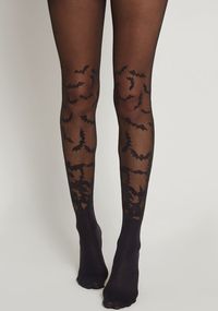 All Bats Are Off Tights Black &vert; ModCloth