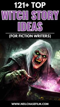 Looking for magical inspiration? Check out this huge list of witch story ideas that will help you develop your next enchanting tale. Tons of ideas for storytellers!  Save this pin for when you need a fresh story idea for your witch character!