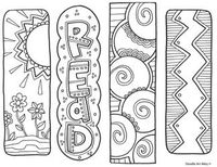 Bookmarks - free printable from Classroom Doodles.