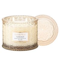 PRICES MAY VARY. VEGAN SOY CANDLE - Our scented candle is poured with natural soy wax which is cruelty-free and Non-paraben. This vegan candle guarantees a safe and delightful sensory experience. DOUBLE-WICK CANDLE - With a size of 12 oz/340 g and features 2 wicks that are made from lead-free cotton, this dual-wick luxury candle ensures a faster, more fragrant fill of larger spaces. Allowing for a clean and even burn for around 60 hours. VANILLA BOMB - Indulge in a captivating journey as vibrant