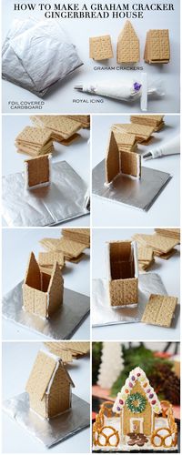 how to make a gingerbread house out of graham crackers