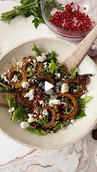 E D E N G R I N S H P A N on Instagram: "Sumac✨Love this spice. It's the perfect spice for a hearty veg. It is bright and citrusy and gives a bright pop of flavor to anything you put it on. Roasted on delicata squash and mixed into vinaigrettes it gives this fall salad a real brightness. Sumac Roasted Delicata Squash Salad with Pomegranate and Feta Ingredients 2 delicata squash 3 tsp sumac, plus a sprinkle for garnish 1 tablespoon honey 1/2 lemon zested and juiced 1 tsp red wine vinegar 1 small garlic clove, finely grated 6 tablespoons extra virgin olive oil 6 cups mixed lettuce leaves 1 cup fresh parsley leaves 1/2 small red onion, finely sliced 1/3 cup pomegranate seeds 1/3 cup toasted pumpkin seeds- I just buy the salted toasted ones to make my life easier ½ cup feta- I used B