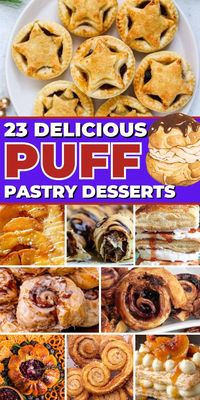 These 23 puff pastry dessert recipes are irresistible. Perfect for any sweet tooth!