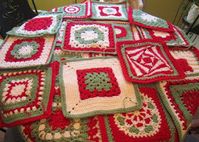 The Harris Sisters: Christmas Granny Square Afghan