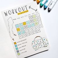 Keep track of your fitness goals with these workout tracker for your Bujo #anjahome #workouttracker #BuJo #bulletjournal