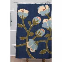 Megan Galante Blue Perennial Shower Curtain Blue - Deny Designs : Target