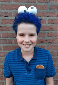 Crazy hair day boy gekke haren dag jongen Cookie Monster