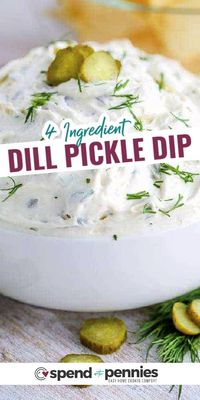 4 Ingredient Dill Pickle Dip