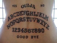 ouija tattoo I love it ... Just have no idea about the placement though lol  ~Kimoni