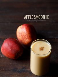 apple smoothie recipe with step by step pics. delicious and healthy smoothie made with apples, coconut milk and cinnamon. fruits can be consumed the way they are, but can also be made in smoothies or milkshakes. at times i make this apple smoothie and thought of sharing the method.