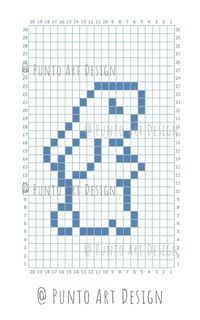 GRID PATTERN 24 CHARTS Bunny Design Mosaic Crochet Pattern C2C - Etsy