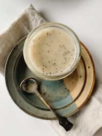 A healthy poppy seed dressing recipe with a tangy-sweet flavor. This homemade vinaigrette is way better than store-bought and so easy, too!