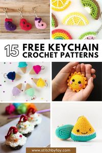 15 Cute Free Crochet Keychain Patterns