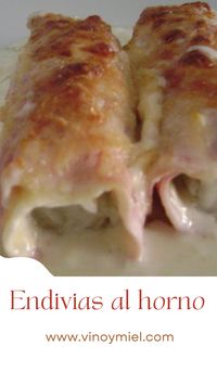 Una forma exquisita de preparar las #endivias.  Pues ver esta y muchas más recetas en:  www.vinoymiel.com  #endivias