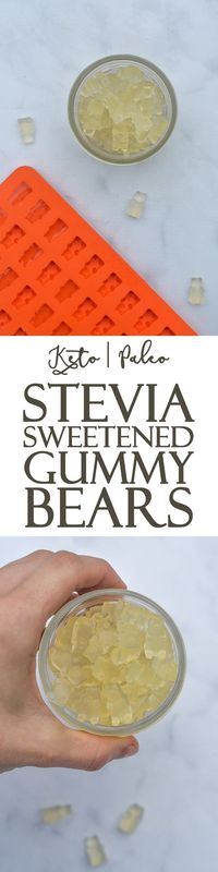 Homemade Stevia-Sweetened Gummy Bears (Keto, Paleo) - The Harvest Skillet