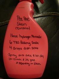 Kids pee pee stain removal - really does work! *