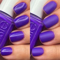 Glossy Vs Matte Comparison of “Tangoed In Love” from the @essie Summer 2019 Collection. This is another one (like Claim To Flame) where I…