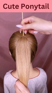 Here is amazing and very simple ponytail tutorial. You should must try it.