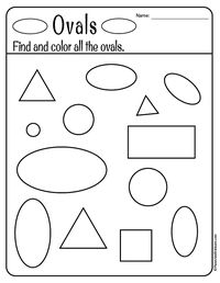 coloring shapes worksheets