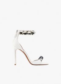 Shop the Alaïa Off White Leather Bombe Sandals for women. Shop the PL store online now and receive free standard shipping.