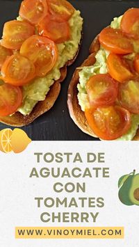 Me encanta la combinación de sabores de esta #tosta. Es perfecta para tomarla en cualquier momento, como en el #desayuno, a la hora del #aperitivo, de la #merienda o para acompañar una cena ligera. Además se prepara en un momento.  #tostadas #tomatoes #cherries #aperitivos    Pulsa en el enlace para ver la receta completa.