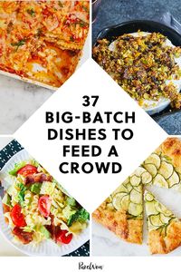 Feed the whole crew with these crowd-pleasing big-batch recipes for breakfast, lunch and dinner that you can throw together in no time. #recipes #food