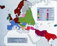 Map of Indo-European languages