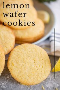 These Lemon Wafer Cookies are fresh, light, and lemony. They are a thin melt-in-the-mouth chewy cookie with crisp edges and the bright flavor of lemon. The secret lies in layering up the lemon flavor. These delicious lemon cookies contain lemon juice, lemon zest, and lemon extract. But don't worry, the sugar balances the lemon to give you a cookie with a delicious sweet lemon flavor. Easy to make at home with no chilling needed.