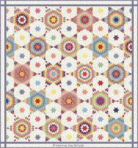 Moda Good Times Quilt Kit By American Jane 88" x 95" Includes Fabric For Top And Binding. Does Not Include Backing Fabric. SKU: KIT21770 UPC: 752106523296