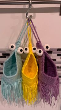 3 Sizes PDF PATTERN BUNDLE Crochet Alien Plant Hanger - Etsy