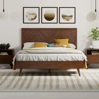 I just found this on AliExpress: $699.05 | Supply Mahogany Wood Platform Bed Frame with Headboard - Queen Walnut SOLID WOOD BED LOW PROFILE PLATFORM ADJUSTABLE HEADBOARD