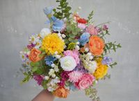 Spring Summer Wedding Bouquet Bridal Bouquet Bridesmaid - Etsy