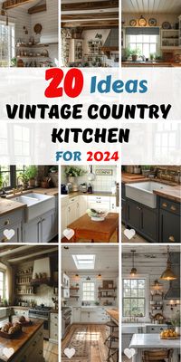 Transform your cooking space with our vintage country kitchen guide. Featuring 20 stunning examples, each kitchen offers unique insights into combining retro appeal with farmhouse decor. Discover small space solutions and French decor ideas that bring out the best in your home.