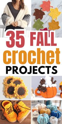 Discover 35 free fall crochet patterns and ideas to make in Autumn. These cozy and easy Fall crochet projects are so much fun to make and beginner friendly!