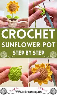 Brighten up your space with a crochet sunflower pot pattern! This cheerful project is perfect for adding a touch of sunshine to any room, no matter the season. Simple to follow and fun to make, this pattern lets you bring the beauty of sunflowers into your home in a unique way.