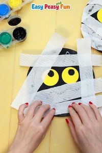 You don't need many supplies to make this paper plate mummy craft; you likely have everything you need already to make this simple Halloween craft.