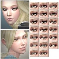 3D Lashes for the Sims4 / Long styles シムズ４ ３Dまつ毛 ロングスタイルを追加しました。