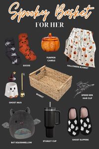 Get inspired to create your own DIY spooky basket with this curated collection! Shop the pin to easily find everything you need to assemble a basket filled with Halloween treats, decor, and more. Perfect for gifting or keeping for yourself!   spooky basket for bf, spooky basket for boyfriend, spooky baskets for kids, spooky baskets for best friend, spooky basket for girlfriend, boo basket for teachers, boo basket, boo basket ideas, boo basket ideas for boyfriend, boo basket ideas for girlfriend, boo basket ideas for best friend, boo basket ideas kids, boo basket for boyfriend, boo baskets for kids, boo basket for him, boo basket for adults