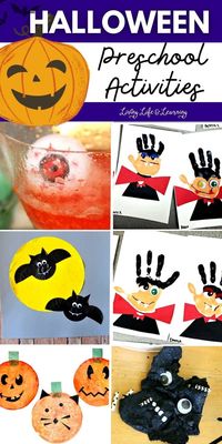 Halloween Preschool Activities - Fun and creative projects that will entertain your preschooler with spooky ideas they will love!