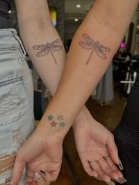 #dragonfly #dragonflytattoo #matchingtatto #tattoo #dragonflytattoomeaning