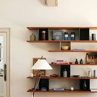 Lucy Harris Studio on Instagram: "On display! We love these Charlotte Perriand shelves! ⁠ ⁠ ⁠ #lucyloves✨ #frenchhomes #frenchdesign #tuftytime #vintagedesign #eclectichome #livingroominspo #designwithcolor #colordesign"