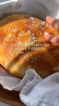 ❈Téa Tosh❈ No Knead Olive Bread #téatosh #BonAppetit