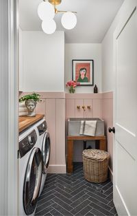 spring one room challenge spaces, before and after, laundry room design